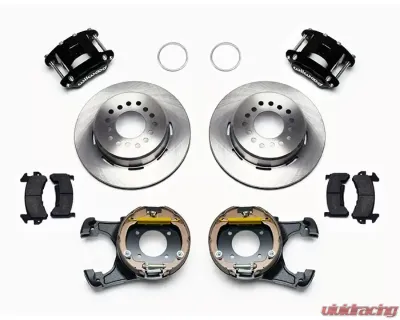Wilwood D154 Rear Parking Brake Kit - Plain Rotor - Black - 140-15641