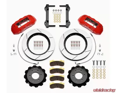 Wilwood TX6R Big Brake Truck Front Brake Kit - Slotted Rotor - Red - Ford F150  Raptor 2010-2019 - 140-15887-R