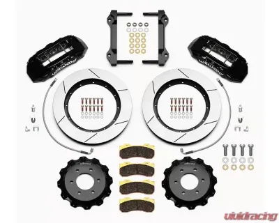 Wilwood TX6R Big Brake Truck Front Brake Kit - Slotted Rotor - Black - Ford F150 Raptor 2010-2019 - 140-15887