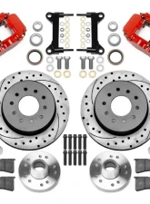 Wilwood Forged Narrow Superlite 6R Front Big Brake Brake Kit - Drilled & Slotted Rotor - Red- Chevrolet C10 1988-1998                                     - 140-15948-DR - Image 3