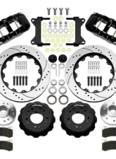 Wilwood AERO6 Big Brake Front Brake Kit - 14" Drilled & Slotted Rotor - Black - Chevrolet C10 1988-1998                                     - 140-15951-D - Image 3