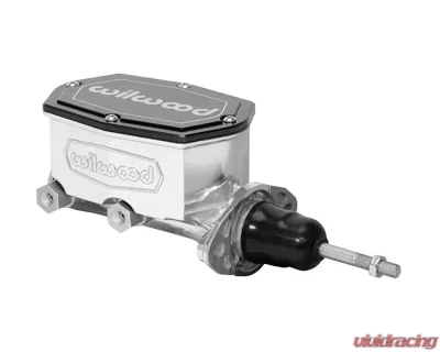 Wilwood Tandem Compact Master Cylinder - 7/8" Bore, Burnished - W/Pushrod - 260-14957-P