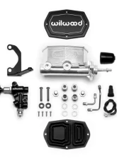 Wilwood Compact Tandem M/C w/Bracket and Valve 1-1/8" Burnished                                     - 261-14964-P - Image 2