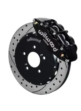 Wilwood Forged Narrow Superlite 6R Big Brake Front Brake Kit, Slotted Rotors - Black - Honda S2000 1999-2009                                     - 140-10309-D - Image 2