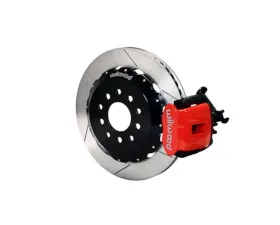Wilwood Combination Parking Brake Caliper Rear Brake Kit - Slotted Rotor - Red - Honda S2000 2000-2009