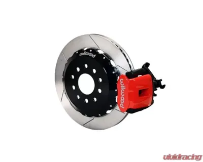 Wilwood Combination Parking Brake Caliper Rear Brake Kit - Slotted Rotor - Red - Honda S2000 2000-2009 - 140-10310-R