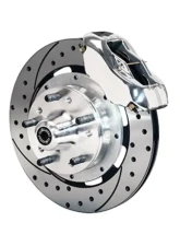 Wilwood Forged Dynalite Big Brake Front Brake Kit (Hub) - Drilled and Slotted Rotor - Polished - Ford Mustang 1974-1980                                     - 140-10440-DP - Image 2