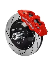 Wilwood AERO6 Big Brake Front Brake Kit, Drilled and Slotted Rotor - Red                                     - 140-10641-DR - Image 2