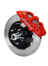 Wilwood AERO6 Big Brake Front Brake Kit, Slotted Rotor - Red                                     - 140-10641-R - Image 2