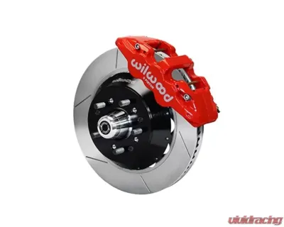 Wilwood AERO6 Big Brake Front Brake Kit, Slotted Rotor - Red - 140-10641-R
