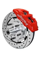 Wilwood Forged Dynapro 6 Big Brake Front Brake Kit (Hub), Drilled and Slotted Rotor - Red                                     - 140-10739-DR - Image 2