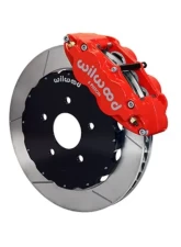 Wilwood Forged Narrow Superlite 6R Big Brake Front Brake Kit (Hat), Slotted Rotor - Red- Toyota Matrix 2008                                     - 140-10752-R - Image 2