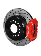 Wilwood Forged Dynalite Rear Parking Brake Kit, Drilled and Slotted Rotor - Red - 55-57 Chevy                                     - 140-11348-DR - Image 2