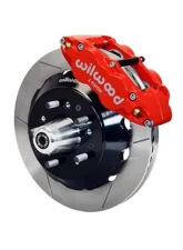 Wilwood Forged Narrow Superlite 6R Big Brake Front Brake Kit (Hub), Slotted Rotor - Red                                     - 140-10816-R - Image 2