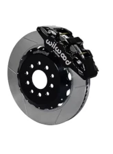 Wilwood Forged Narrow Superlite 6R Big Brake Front Brake Kit (Hub), Slotted Rotor - Black - Ford Mustang 2005-2014                                     - 140-10830-D - Image 2
