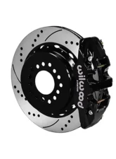 Wilwood AERO4 Big Brake Rear Parking Brake Kit, Drilled and Slotted Rotor - Black                                     - 140-10944-D - Image 2