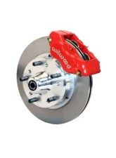 Wilwood Forged Dynalite Pro Series Front Brake Kit - Plain Face Rotor - Red - Chevrolet Camaro 1970-1978                                     - 140-11007-R - Image 2