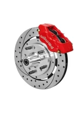 Wilwood Forged Dynalite Pro Series Front Brake Kit - Drilled and Slotted Rotor - Red -  Chevrolet Impala | Chevrolet Corvette 1959-1964                                     - 140-11011-DR - Image 2