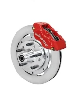Wilwood Forged Dynalite Pro Series Front Brake Kit - Plain Face Rotor - Red -  Chevrolet Impala | Chevrolet Corvette 1959-1964                                     - 140-11011-R - Image 2