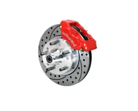 Wilwood Forged Dynalite Pro Series Front Brake Kit - Drilled and Slotted Rotor - Red -  Chevrolet Camaro | Pontiac Firebird 1982-1992