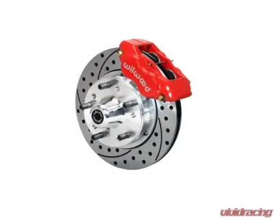 Wilwood Forged Dynalite Pro Series Front Brake Kit - Drilled and Slotted Rotor - Red -  Chevrolet Camaro | Pontiac Firebird 1982-1992 - 140-11012-DR