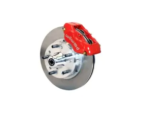 Wilwood Forged Dynalite Pro Series Front Brake Kit - Plain Face Rotor - Red - Chevrolet Camaro | Pontiac Firebird 1982-1992