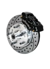 Wilwood Forged Dynalite Pro Series Front Brake Kit - Drilled and Slotted Rotor - Black -  Ford Mustang 1974-1980                                     - 140-11017-D - Image 2