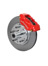 Wilwood Forged Dynalite Pro Series Front Brake Kit - Plain Face Rotor - Red - Ford Mustang 1987-1993                                     - 140-11018-R - Image 2