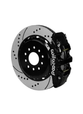 Wilwood AERO4 Big Brake Rear Brake Kit For OE Parking Brake - Drilled and Slotted Rotor - Black - Chevrolet Corvette C5 | C6 1997-2013                                     - 140-11119-D - Image 2