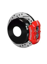 Wilwood Forged Dynapro Low-Profile Rear Parking Brake Kit, Drilled and Slotted Rotor - Red                                     - 140-11390-DR - Image 2