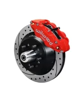 Wilwood Forged Narrow Superlite 6R Big Brake Front Brake Kit (Hub), Drilled and Slotted Rotor - Red                                     - 140-11548-DR - Image 2