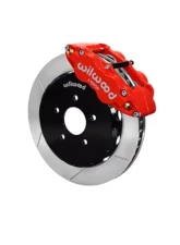 Wilwood Forged Narrow Superlite 6R Big Brake Front Brake Kit (Hat), Slotted Rotor - Red - Nissan 370Z | Infiniti G37 2009-2013                                     - 140-11583-R - Image 2