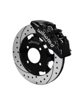 Wilwood Forged Narrow Superlite 4R Big Brake Rear Parking Brake Kit - Drilled and Slotted Rotor - Black - Ford Fiesta 2011                                     - 140-11899-D - Image 2