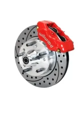 Wilwood Forged Dynalite Pro Series Front Brake Kit - Drilled and Slotted Rotor - Red - AMC 1971-1976                                     - 140-11940-DR - Image 2