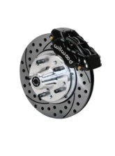 Wilwood Forged Dynalite Pro Series Front Brake Kit - Drilled and Slotted Rotor - Black - Chevrolet Impala 1969-1970                                     - 140-12040-D - Image 2