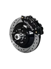 Wilwood Forged Narrow Superlite 6R Big Brake Front Brake Kit (Hub and 1PC Rotor) - Drilled and Slotted Rotor - Black                                     - 140-12282-D - Image 2