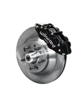 Wilwood Forged Narrow Superlite 6R Big Brake Front Brake Kit (Hub and 1PC Rotor) - Plain Face Rotor - Black  - Ford Mustang 1974-1980                                     - 140-12276 - Image 2