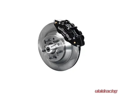 Wilwood Forged Narrow Superlite 6R Big Brake Front Brake Kit (Hub and 1PC Rotor) - Plain Face Rotor - Black  - Ford Mustang 1974-1980 - 140-12276