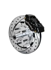 Wilwood Forged Dynalite Big Brake Front Brake Kit (Hub) - Drilled and Slotted Rotor - Black - GM G Body 1980-1987                                     - 140-12297-D - Image 2