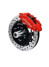 Wilwood Forged Narrow Superlite 6R Big Brake Front Brake Kit (Hub) - Drilled and Slotted Rotor - Red                                     - 140-12307-DR - Image 2