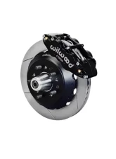 Wilwood Forged Narrow Superlite 6R Big Brake Front Brake Kit (Hub) - Slotted Rotors - Black - Ford Mustang 1965-1969                                     - 140-12638 - Image 2