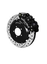 Wilwood Forged Narrow Superlite 6R Big Brake Front Brake Kit (Hat) - Plain Face Rotor - Black - Toyota 86 | FRS 2012-2020                                     - 140-12870-D - Image 2