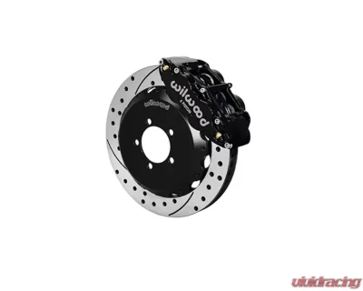 Wilwood Forged Narrow Superlite 6R Big Brake Front Brake Kit (Hat) - Plain Face Rotor - Black - Toyota 86 | FRS 2012-2020 - 140-12870-D