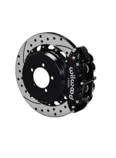 Wilwood Forged Narrow Superlite 4R Big Brake Rear Brake Kit For OE Parking Brake - Drilled and Slotted Rotor - Black - Toyota 86 | FRS 2012-2020                                     - 140-12871-D - Image 2