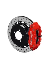 Wilwood Forged Narrow Superlite 4R Big Brake Rear Brake Kit For OE Parking Brake - Drilled and Slotted Rotor - Red - Toyota 86 | FRS 2012-2020                                     - 140-12871-DR - Image 2