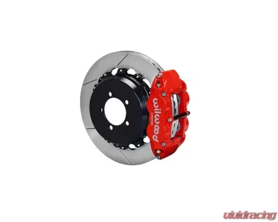 Wilwood Forged Narrow Superlite 4R Big Brake Rear Brake Kit For OE Parking Brake - Slotted Rotor - Red - Toyota 86 | FRS 2012-2020 - 140-12871-R