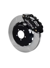 Wilwood Forged Narrow Superlite 6R Big Brake Front Brake Kit (Hat) - Slotted Rotor - Black - Subaru WRX 1999-2012                                     - 140-12875 - Image 2