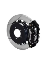 Wilwood Forged Narrow Superlite 4R Big Brake Rear Brake Kit For OE Parking Brake - Slotted Rotor - Black - Subaru WRX 2008-2012                                     - 140-12877 - Image 2