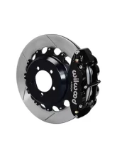 Wilwood Forged Narrow Superlite 4R Big Brake Rear Brake Kit For OE Parking Brake - Slotted Rotor - Black - Subaru WRX | Impreza 1999-2007                                     - 140-12878 - Image 2