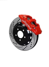 Wilwood AERO6 Big Brake Front Brake Kit - Drilled and Slotted Rotor - Red - Pontiac G8 2008-2009                                     - 140-12929-DR - Image 2